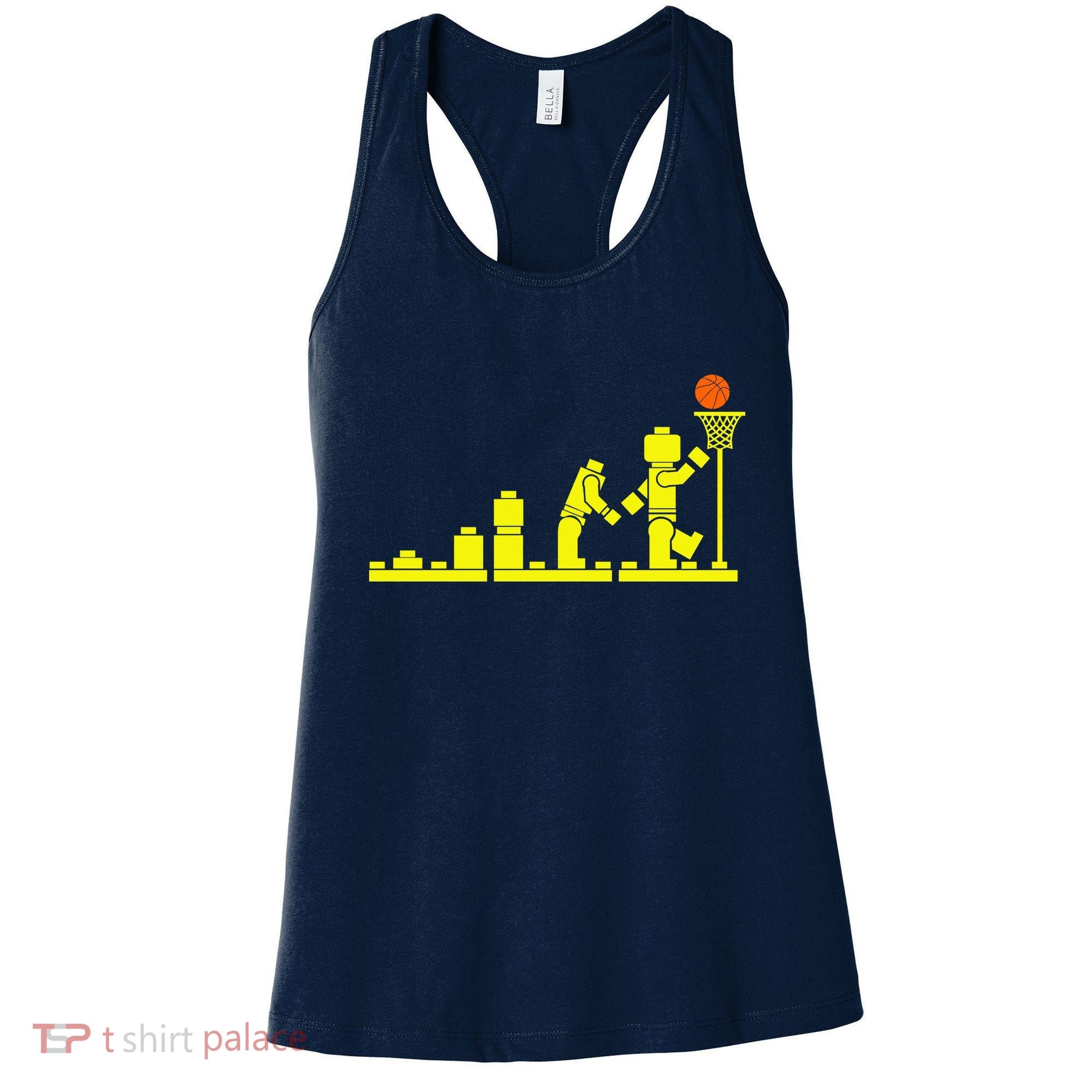 EVOLUTION LEGO BASKETBALL SPORTS Funny Women's Tank Top