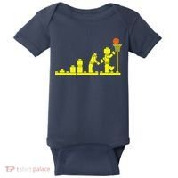 EVOLUTION LEGO BASKETBALL SPORTS Funny Baby Bodysuit thumb 0