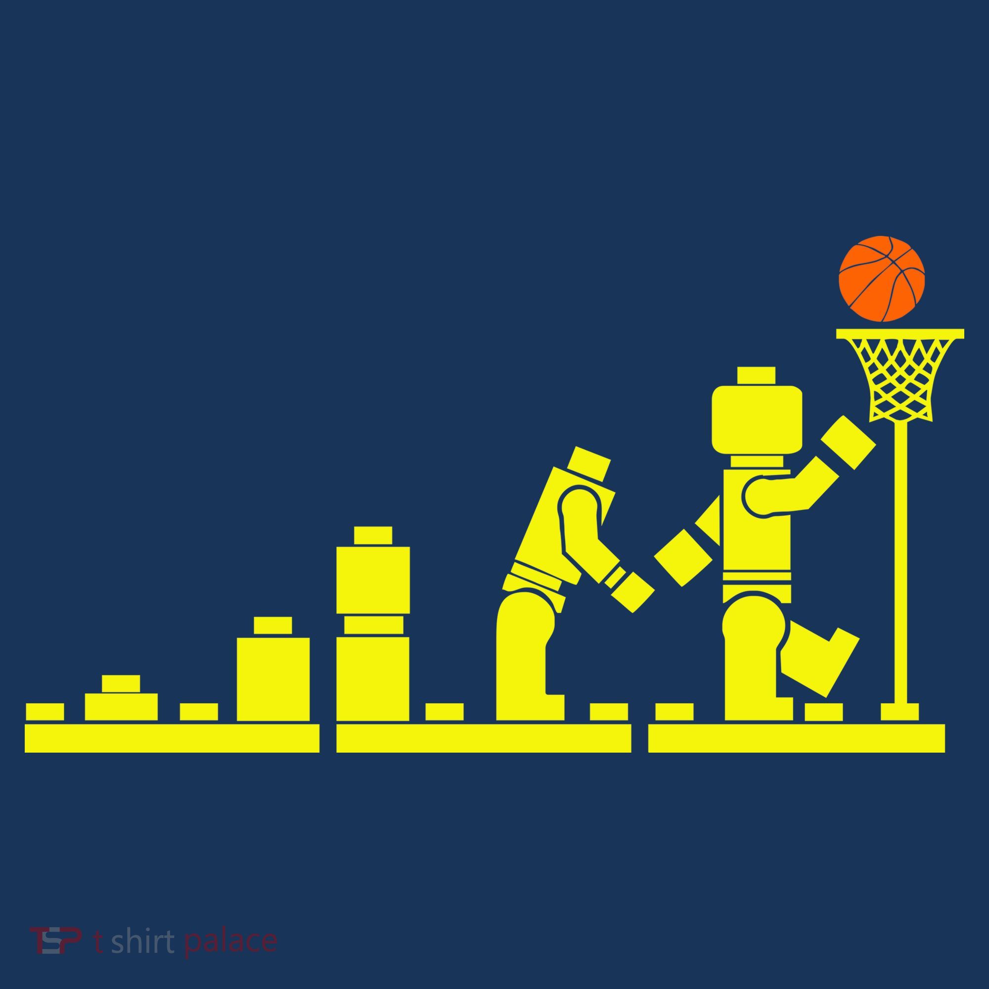 EVOLUTION LEGO BASKETBALL SPORTS Funny Baby Bodysuit