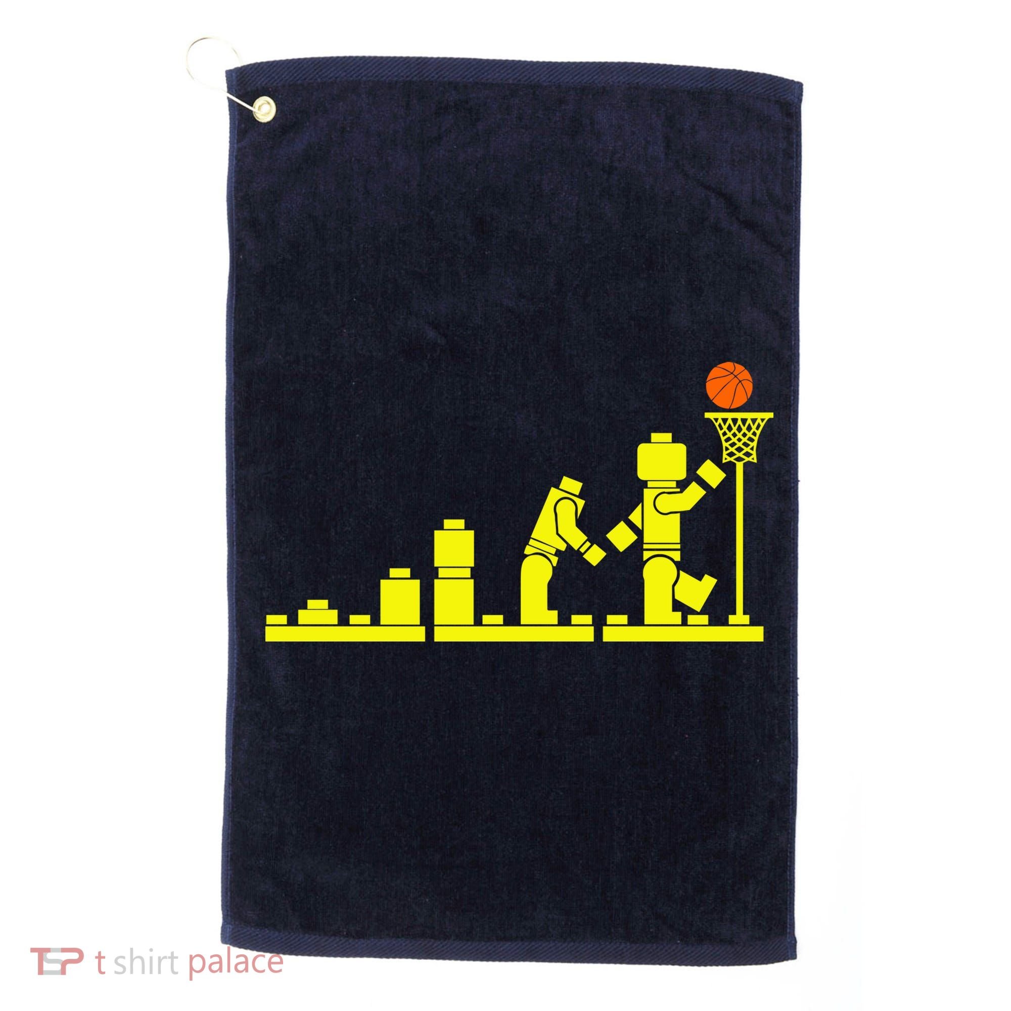 EVOLUTION LEGO BASKETBALL SPORTS Funny Golf Towel