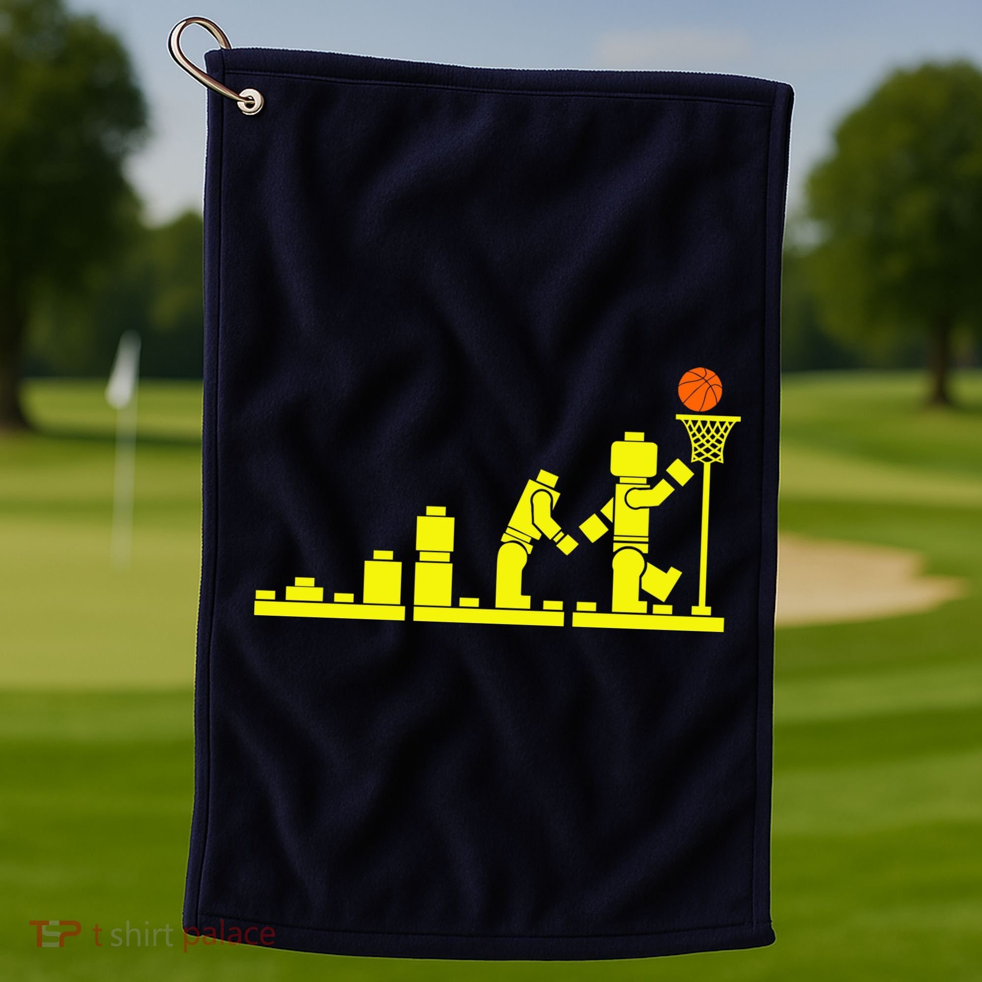 EVOLUTION LEGO BASKETBALL SPORTS Funny Golf Towel