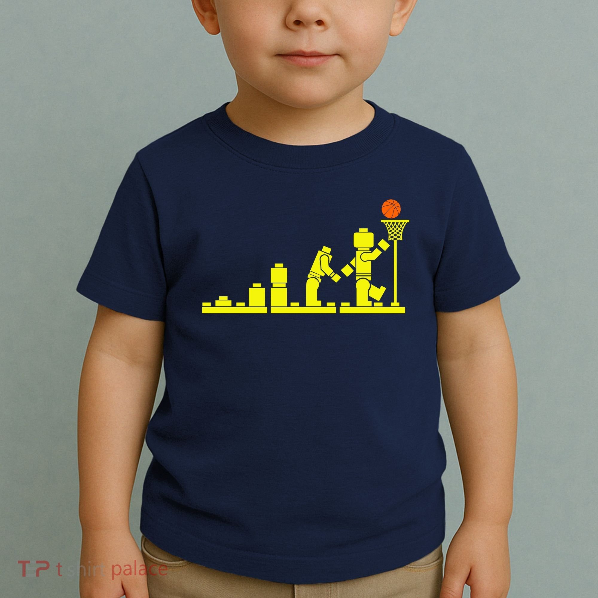 EVOLUTION LEGO BASKETBALL SPORTS Funny Toddler T-Shirt