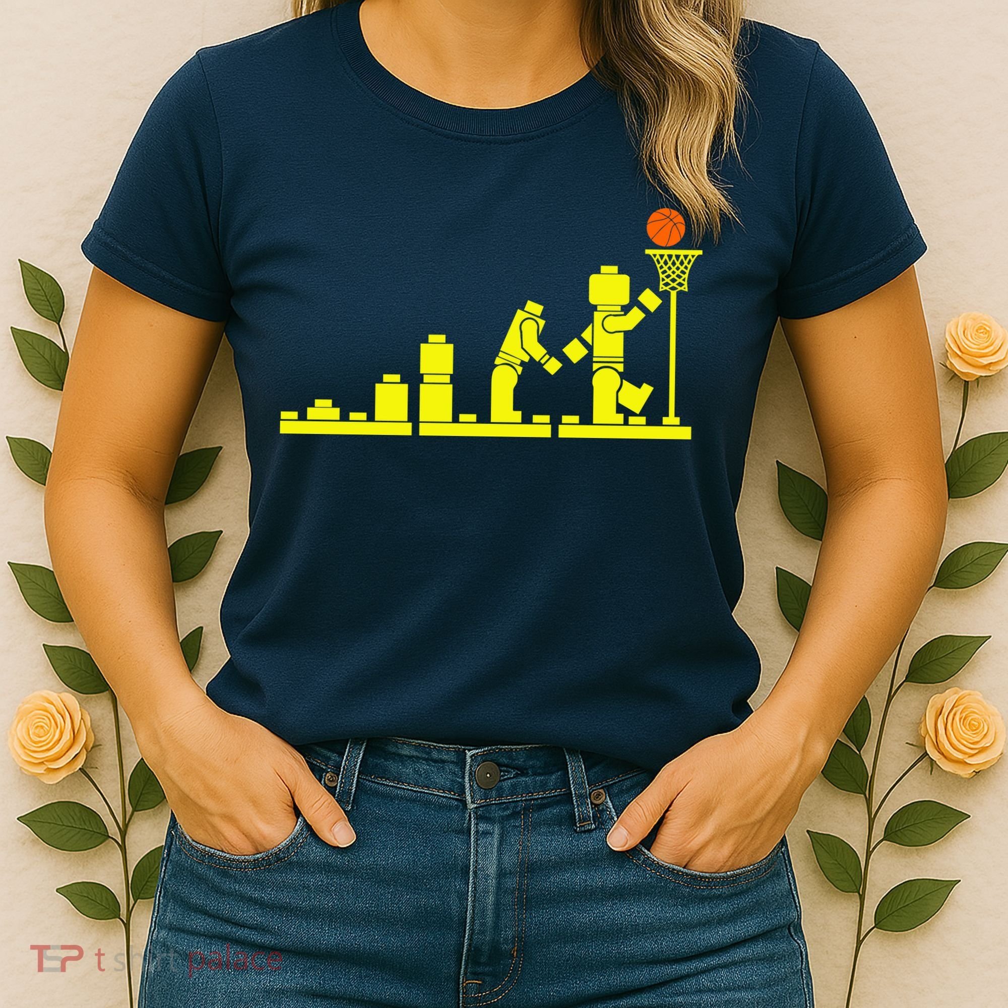 EVOLUTION LEGO BASKETBALL SPORTS Funny Women's T-Shirt