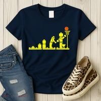 EVOLUTION LEGO BASKETBALL SPORTS Funny Women's T-Shirt thumb 3