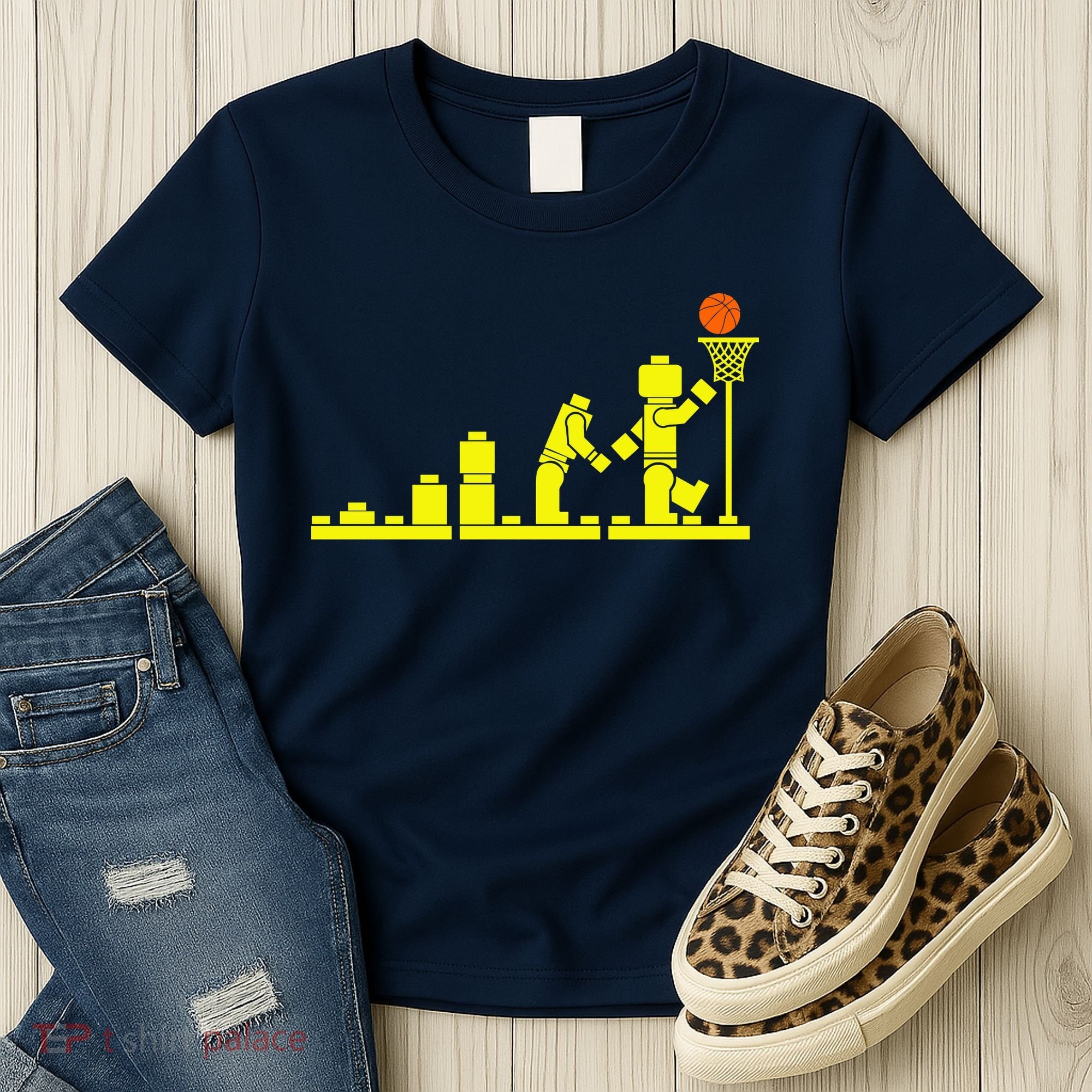 EVOLUTION LEGO BASKETBALL SPORTS Funny Women's T-Shirt