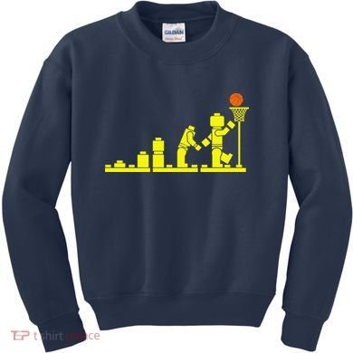 EVOLUTION LEGO BASKETBALL SPORTS Funny Kids Sweatshirt
