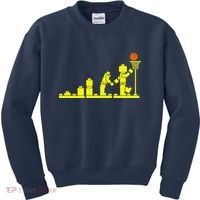 EVOLUTION LEGO BASKETBALL SPORTS Funny Kids Sweatshirt thumb 0