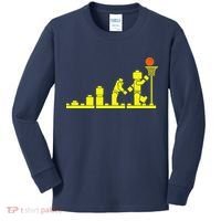 EVOLUTION LEGO BASKETBALL SPORTS Funny Kids Long Sleeve Shirt thumb 0
