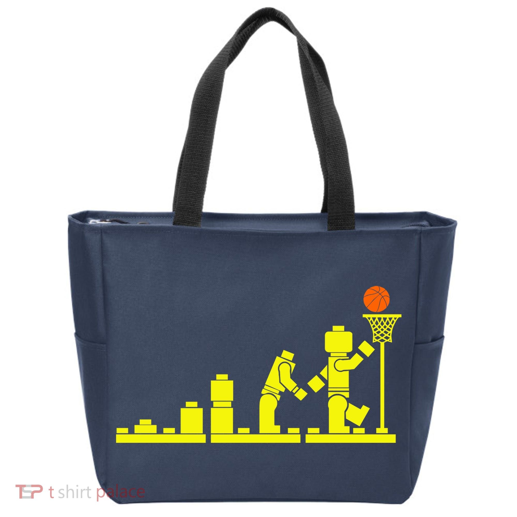 EVOLUTION LEGO BASKETBALL SPORTS Funny Tote Bag