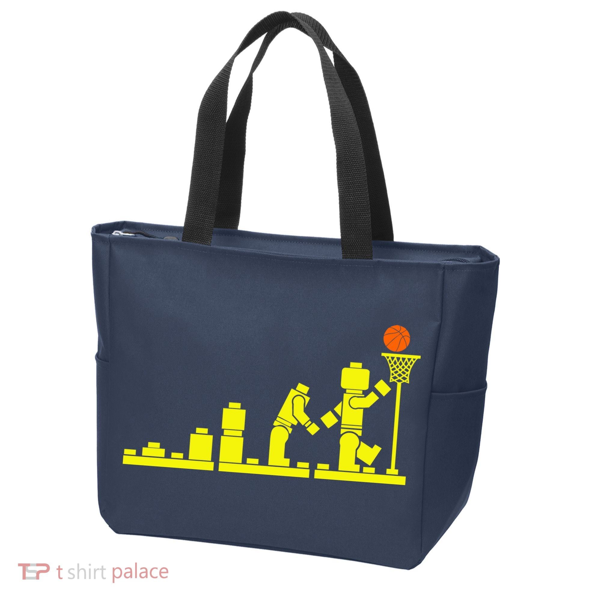 EVOLUTION LEGO BASKETBALL SPORTS Funny Tote Bag