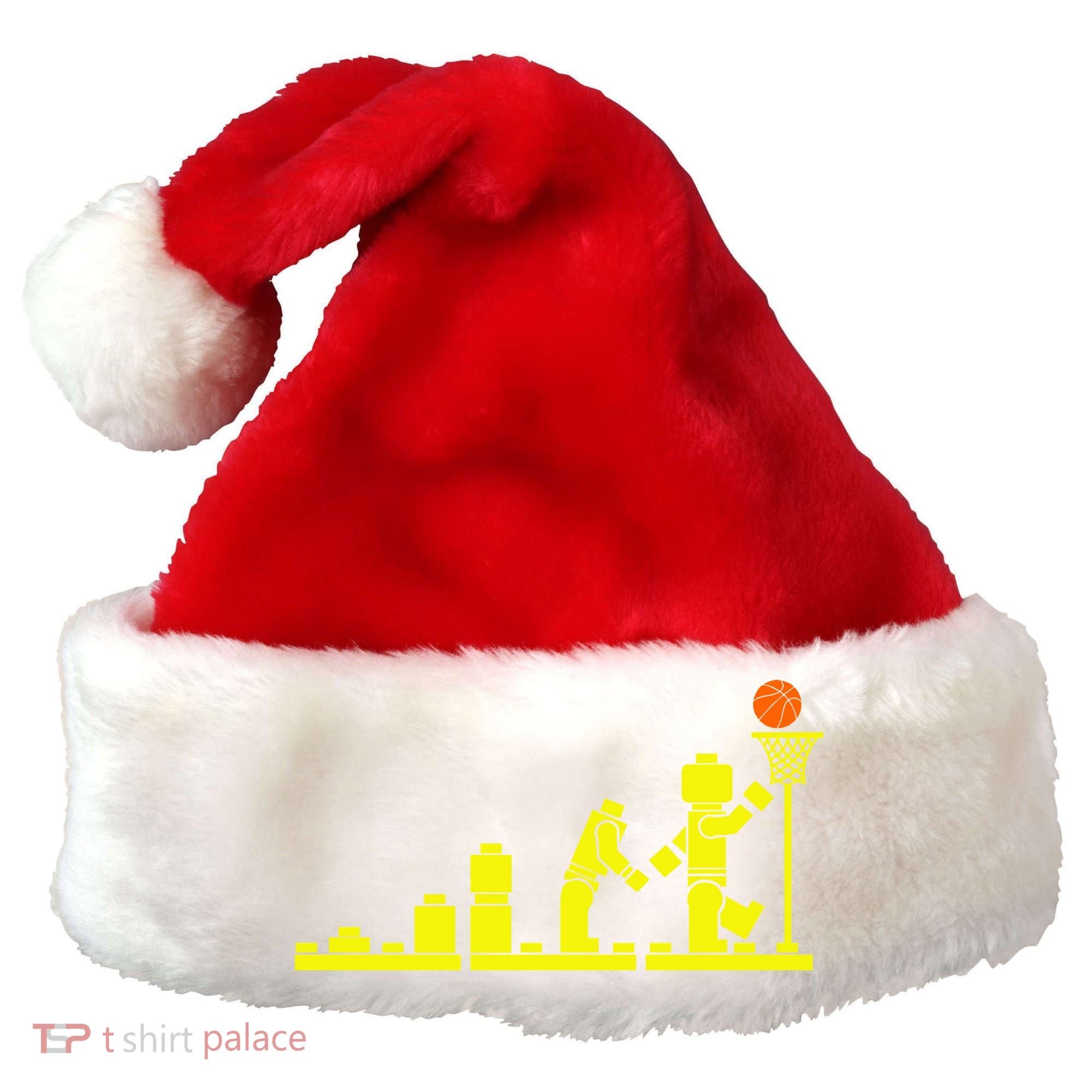 EVOLUTION LEGO BASKETBALL SPORTS Funny Santa Hat