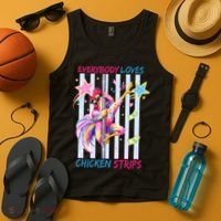 Everybody Loves Chicken Strips Tank Top thumb 4