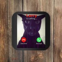 Evil Larry Cat Meme Cat Lover Cat Mom Cat Dad S Coaster thumb 0