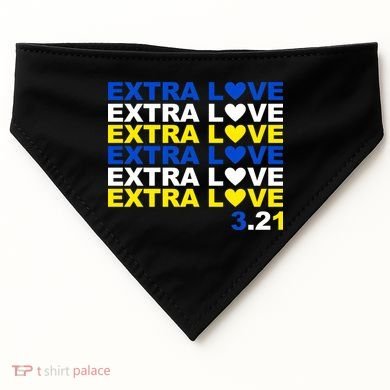 Extra Love Down Syndrome March USA-Made Doggie Bandana