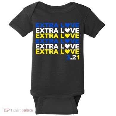 Extra Love Down Syndrome March Baby Bodysuit