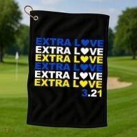 Extra Love Down Syndrome March Golf Towel thumb 1