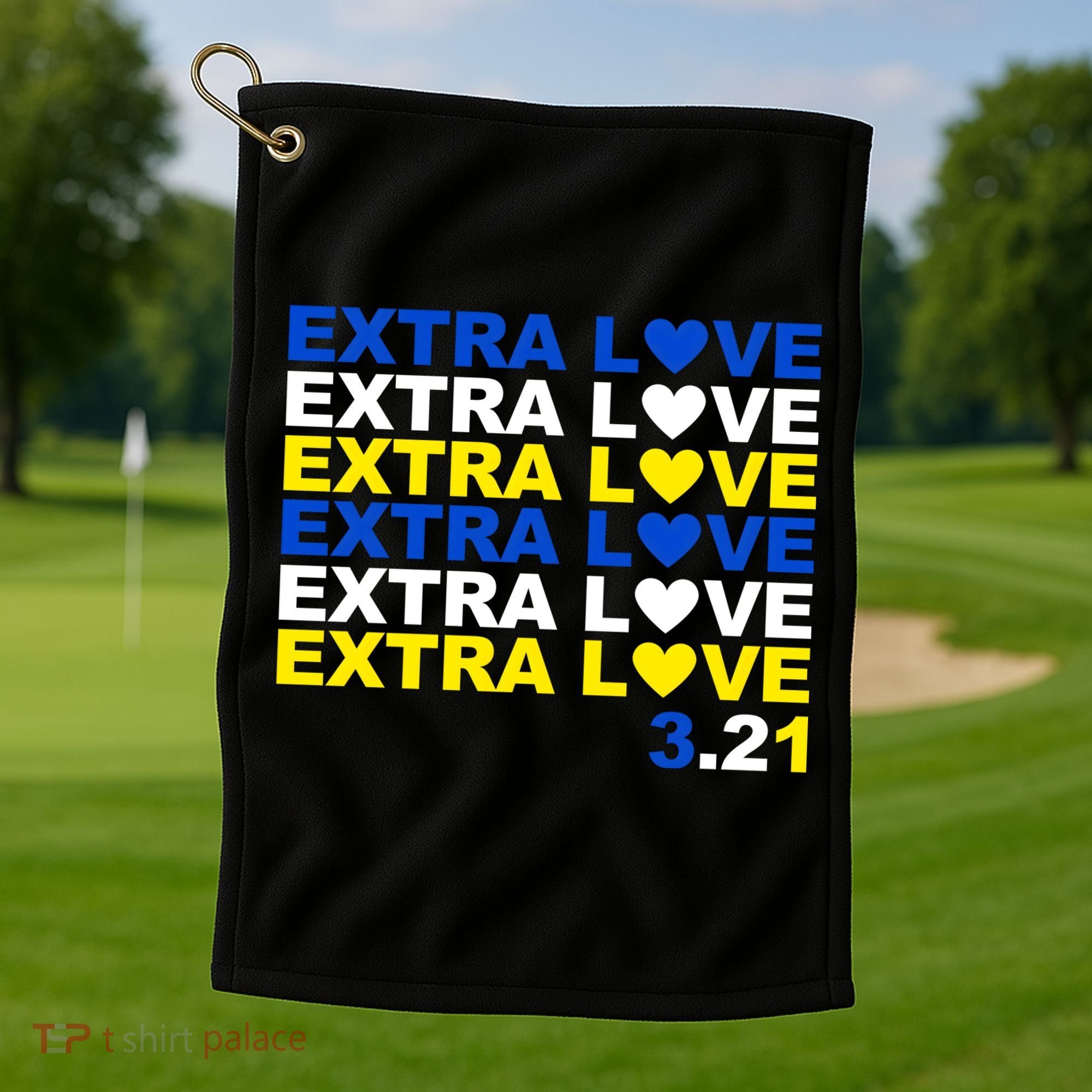 Extra Love Down Syndrome March Golf Towel