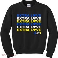 Extra Love Down Syndrome March Kids Sweatshirt thumb 0