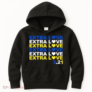 Extra Love Down Syndrome March Kids Hoodie