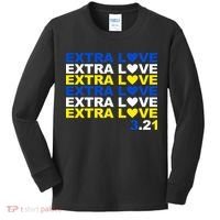 Extra Love Down Syndrome March Kids Long Sleeve Shirt thumb 0