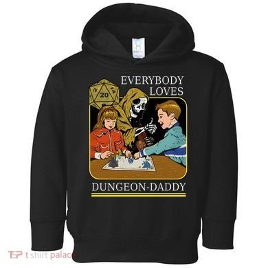 Everybody Loves Dungeon Daddy Vintage Game Lover Toddler Hoodie