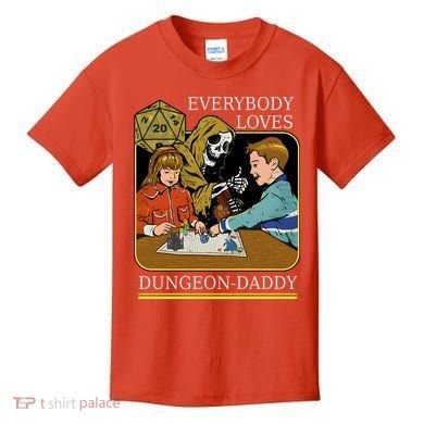 Everybody Loves Dungeon Daddy Vintage Game Lover Kids T-Shirt