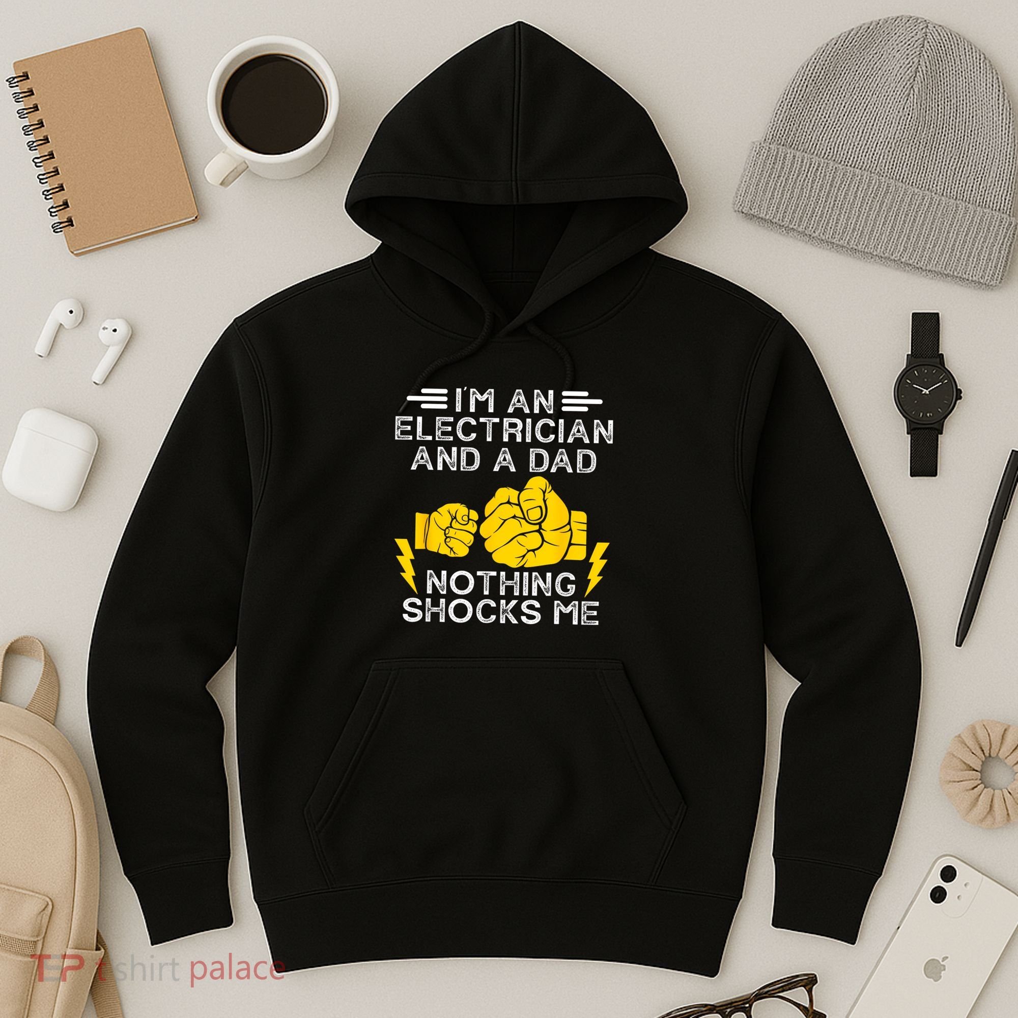 Electrician Lineman Dad Joke For Electrical Engineer Father Hoodie