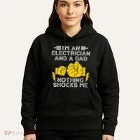 Electrician Lineman Dad Joke For Electrical Engineer Father Hoodie thumb 5