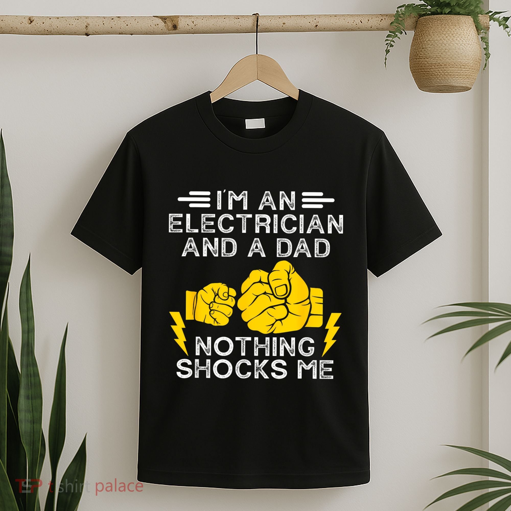 Electrician Lineman Dad Joke For Electrical Engineer Father T-Shirt