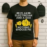 Electrician Lineman Dad Joke For Electrical Engineer Father T-Shirt thumb 6