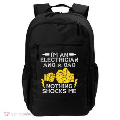 Electrician Lineman Dad Joke For Electrical Engineer Father Backpack