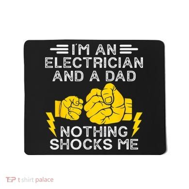 Electrician Lineman Dad Joke For Electrical Engineer Father Mousepad