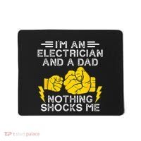 Electrician Lineman Dad Joke For Electrical Engineer Father Mousepad thumb 0
