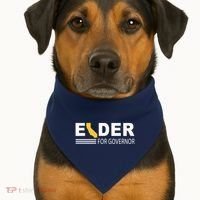 Elder For Governor California USA-Made Doggie Bandana thumb 1