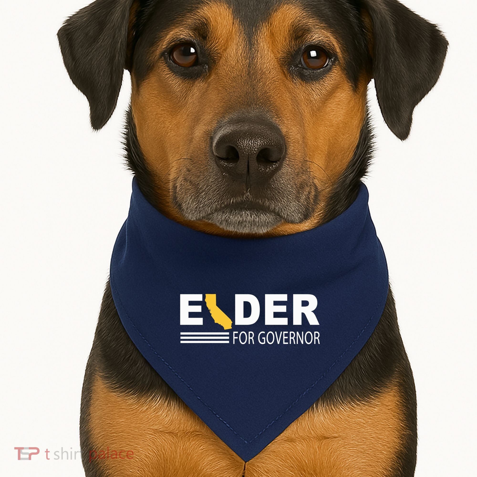 Elder For Governor California USA-Made Doggie Bandana