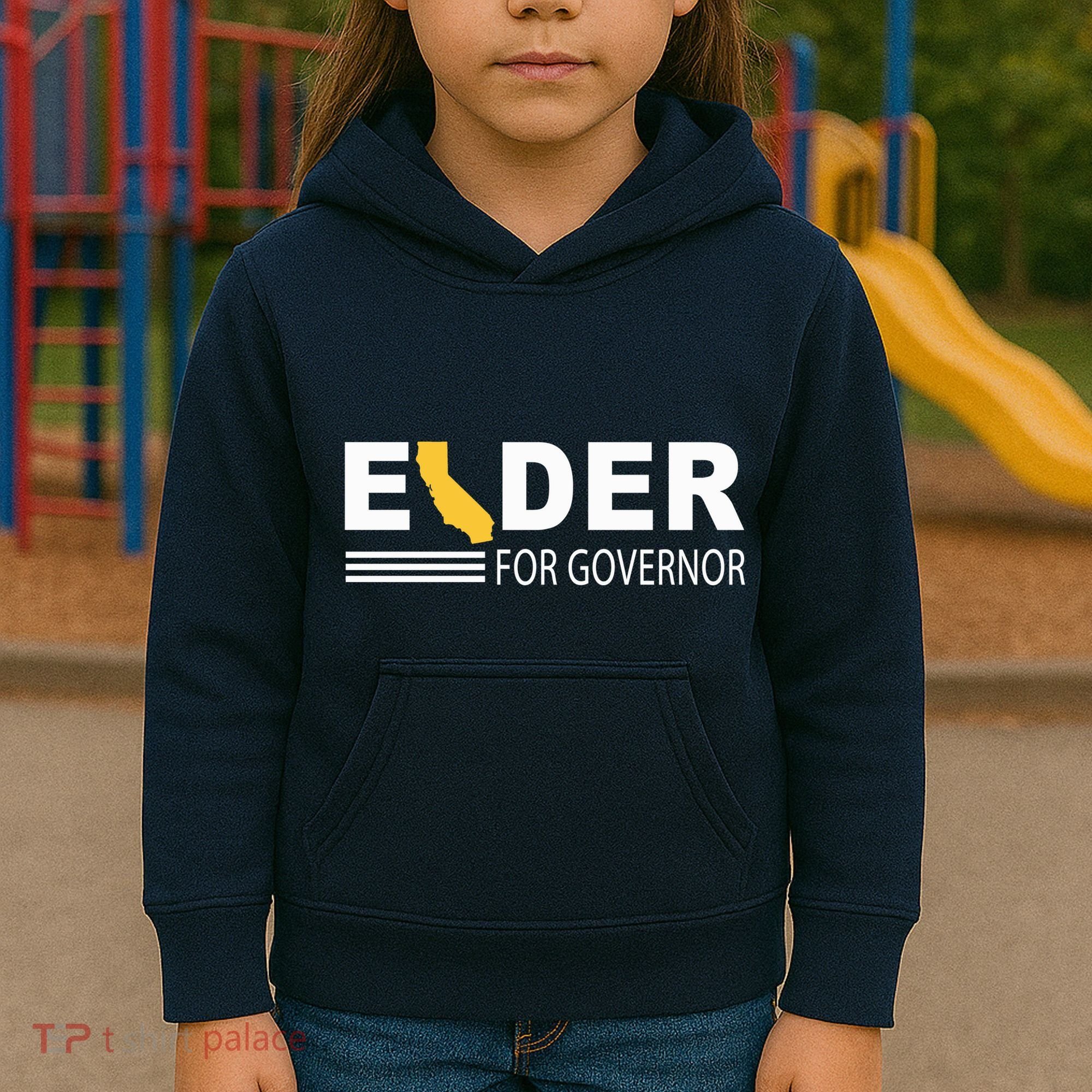 Elder For Governor California Kids Hoodie