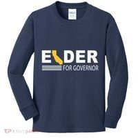 Elder For Governor California Kids Long Sleeve Shirt thumb 0