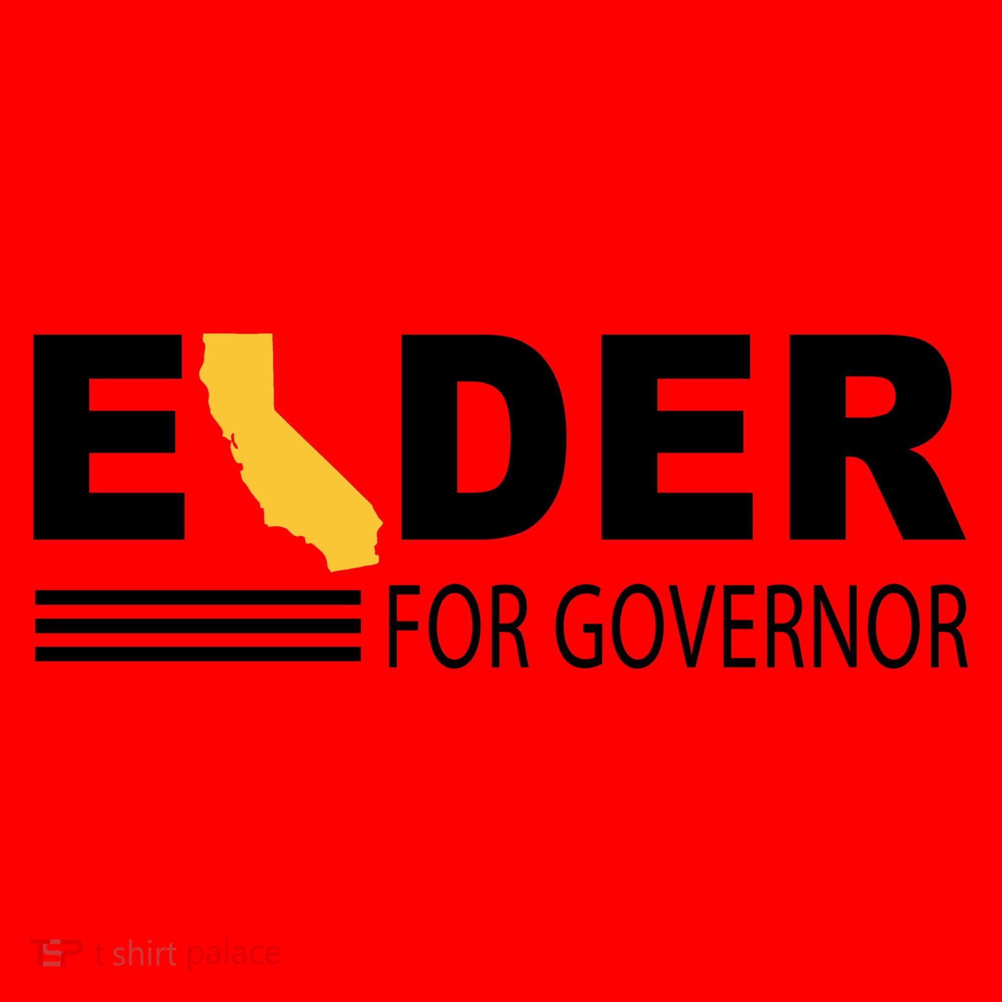 Elder For Governor California Santa Hat