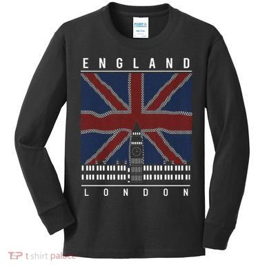 England London Kids Long Sleeve Shirt