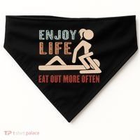Enjoy Life Eat Out More Often USA-Made Doggie Bandana thumb 0