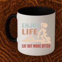 Enjoy Life Eat Out More Often Coffee Mug thumb 2