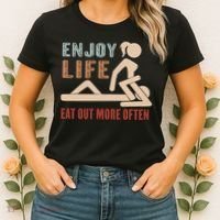 Enjoy Life Eat Out More Often Women's T-Shirt thumb 2