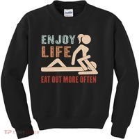 Enjoy Life Eat Out More Often Kids Sweatshirt thumb 0