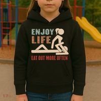 Enjoy Life Eat Out More Often Kids Hoodie thumb 3