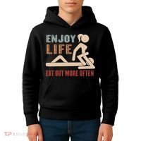 Enjoy Life Eat Out More Often Kids Hoodie thumb 4