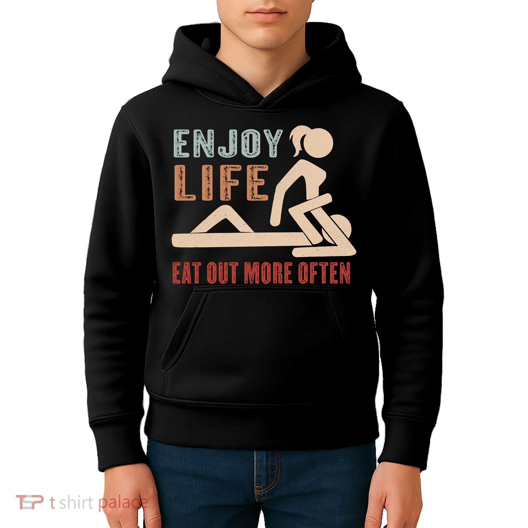 Enjoy Life Eat Out More Often Kids Hoodie