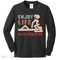 Enjoy Life Eat Out More Often Kids Long Sleeve Shirt thumb 0
