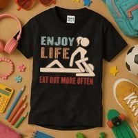 Enjoy Life Eat Out More Often Kids T-Shirt thumb 3