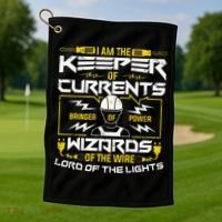 Electrician Lineman Electrical Technician Golf Towel thumb 1