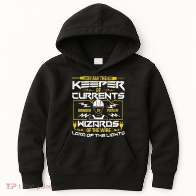 Electrician Lineman Electrical Technician Kids Hoodie